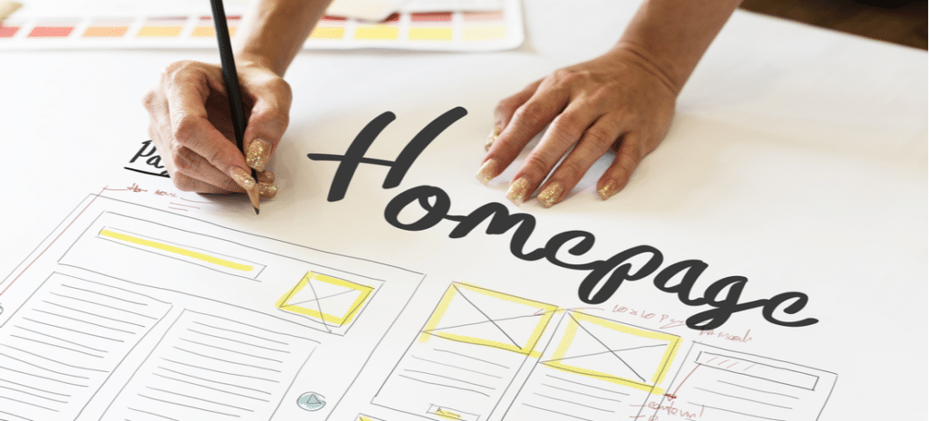 WordPress homepage change design process