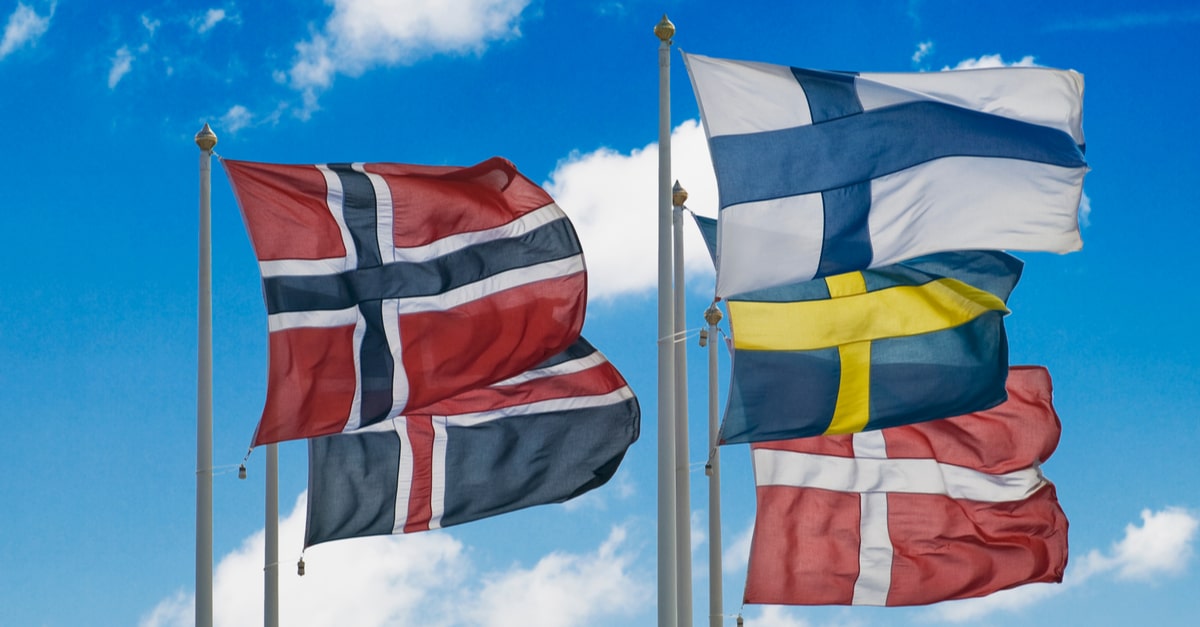 Flags of the Nordic countries