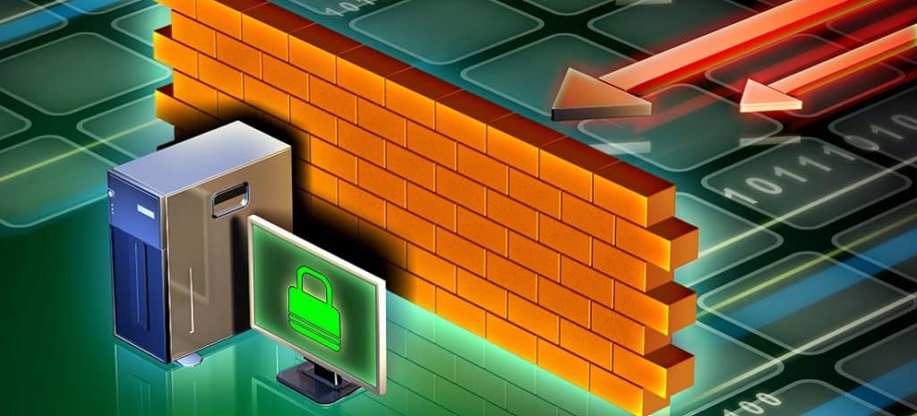 firewall protecting from hacker attacks