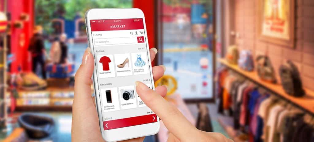 Smart phone online shopping