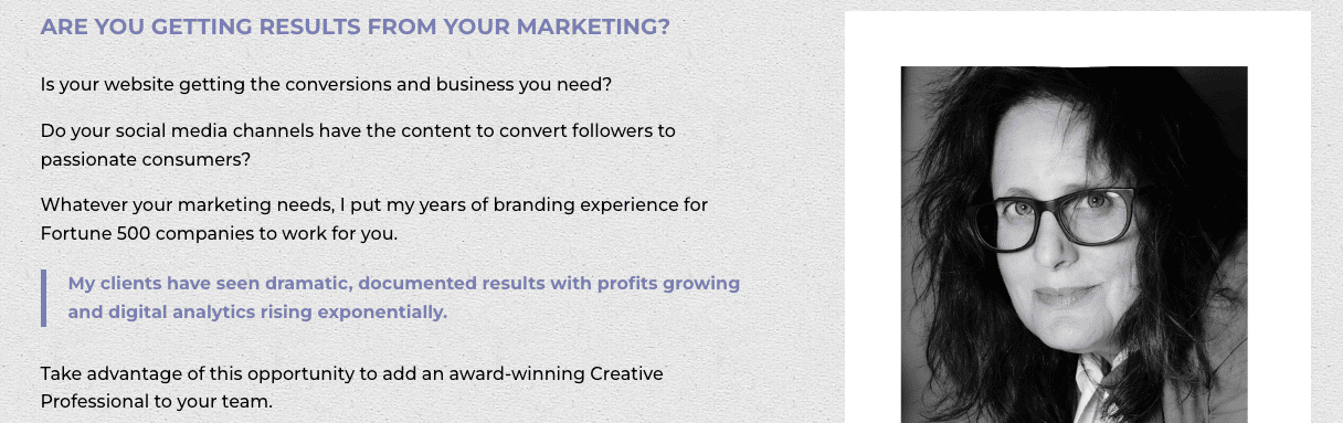 Screenshot from Nancy Glazer Pearl website