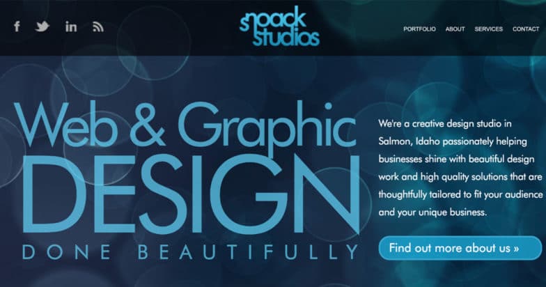 Screenshot from Snoack Studios website