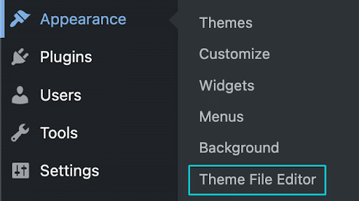 WP Admin screen Appearance > Theme File Editor. How to Change Your WordPress Header Logo