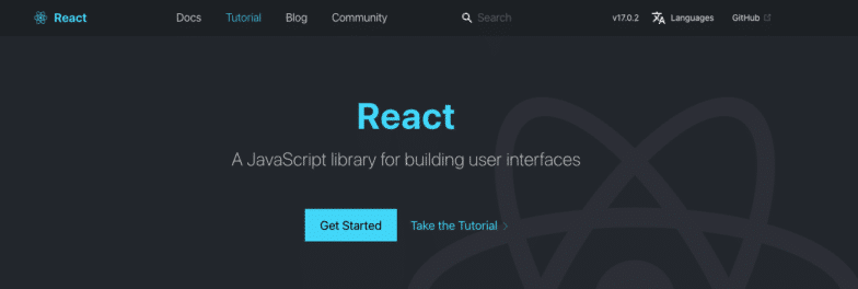 screenshot from React