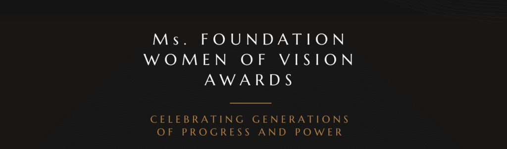 Screenshot from the Ms. Foundation Women of Vision Awards website