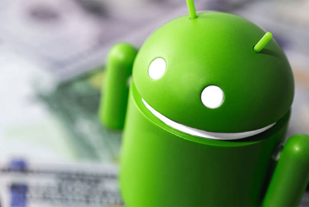 Android-themed green mascot
