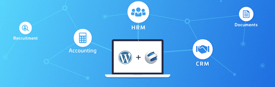 Top-rated WordPress CRM plugins, featured image from WP ERP on the WordPress Plugin Directory