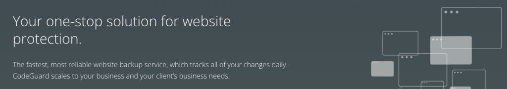 Homepage of CodeGuard website. How To Backup WordPress Site And Database