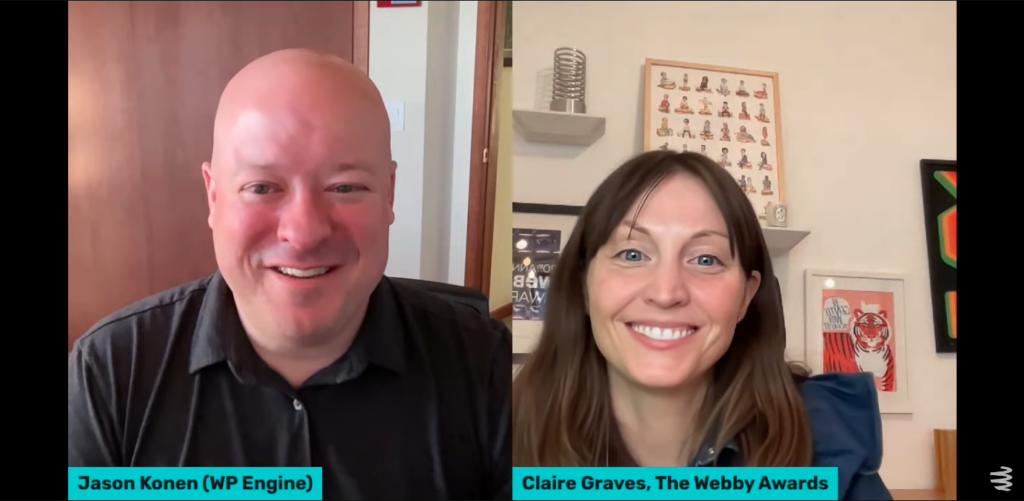 WP Engine's Jason Konen and The Webby Awards' Claire Graves discuss the latest applications of AI and how it's already impacting developers and site owners.