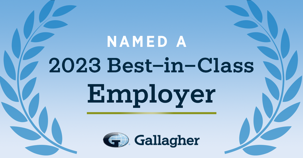 Named a 2023 Best-in-Class Employer Gallagher