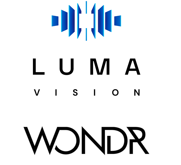 LUMA Vision and WONDR logos