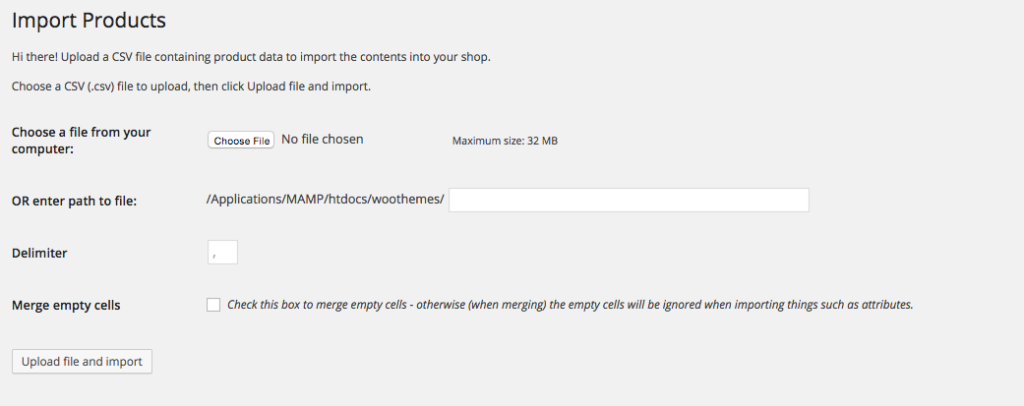WooCommerce CVS Import Suite: Uploading CSV