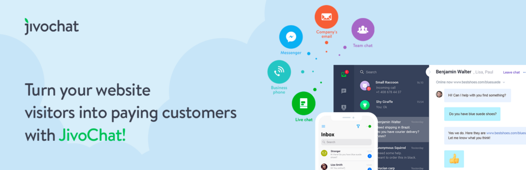 WooCommerce live chat plugins: JivoChat