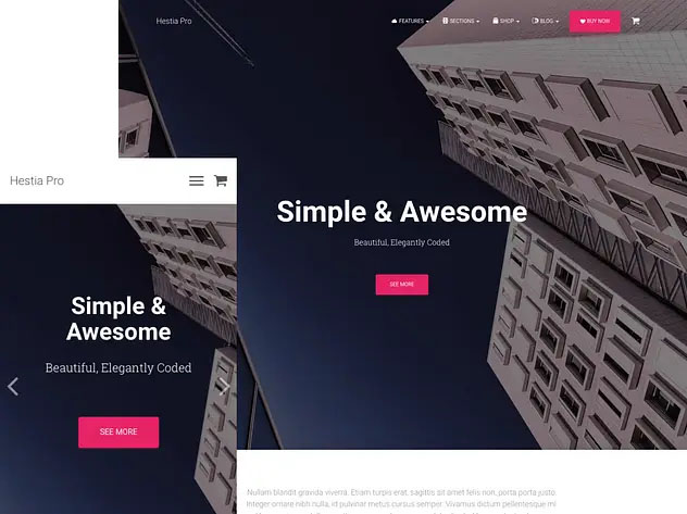 Hestia Pro WordPress theme