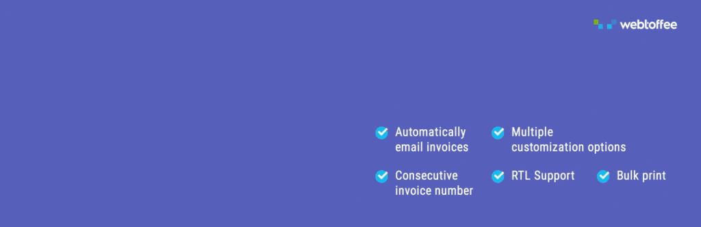 WooCommerce invoicing plugins: WooCommerce Print Invoice, Packing Slip, Delivery Note and Shipping Label