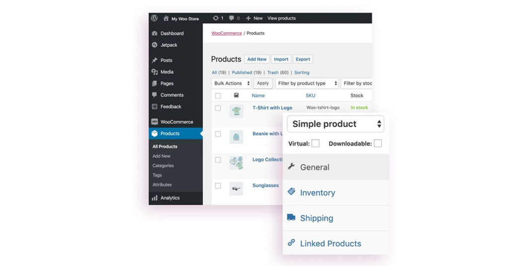 Key WooCommerce features for enterprise stores