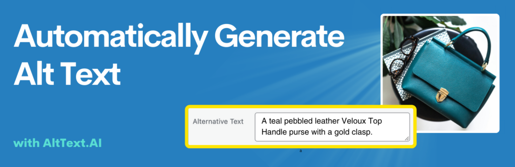 Alttext AI plugin promo image in the WordPress plugin repository