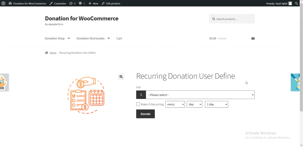 Best WooCommerce donation plugins: Donation for WooCommerce