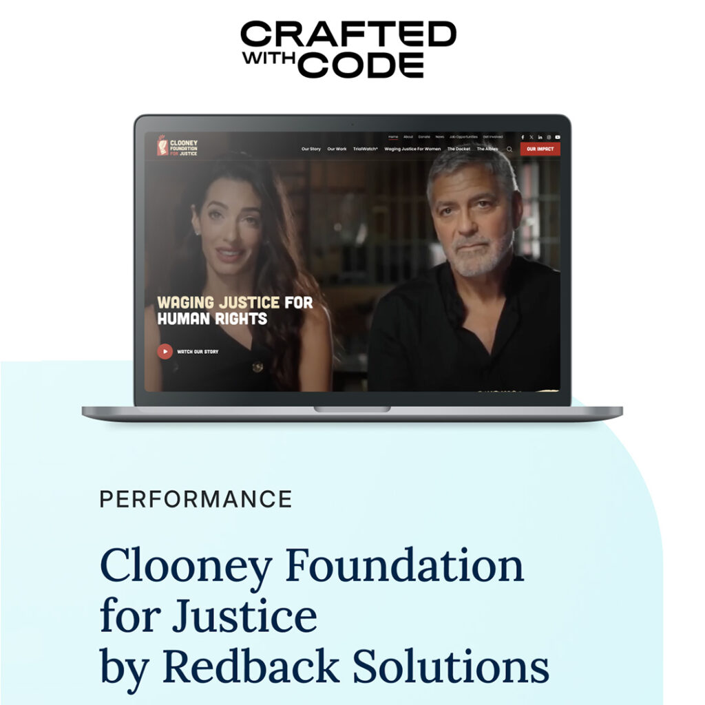 Clooney Foundation for Justice by Redback Solutions