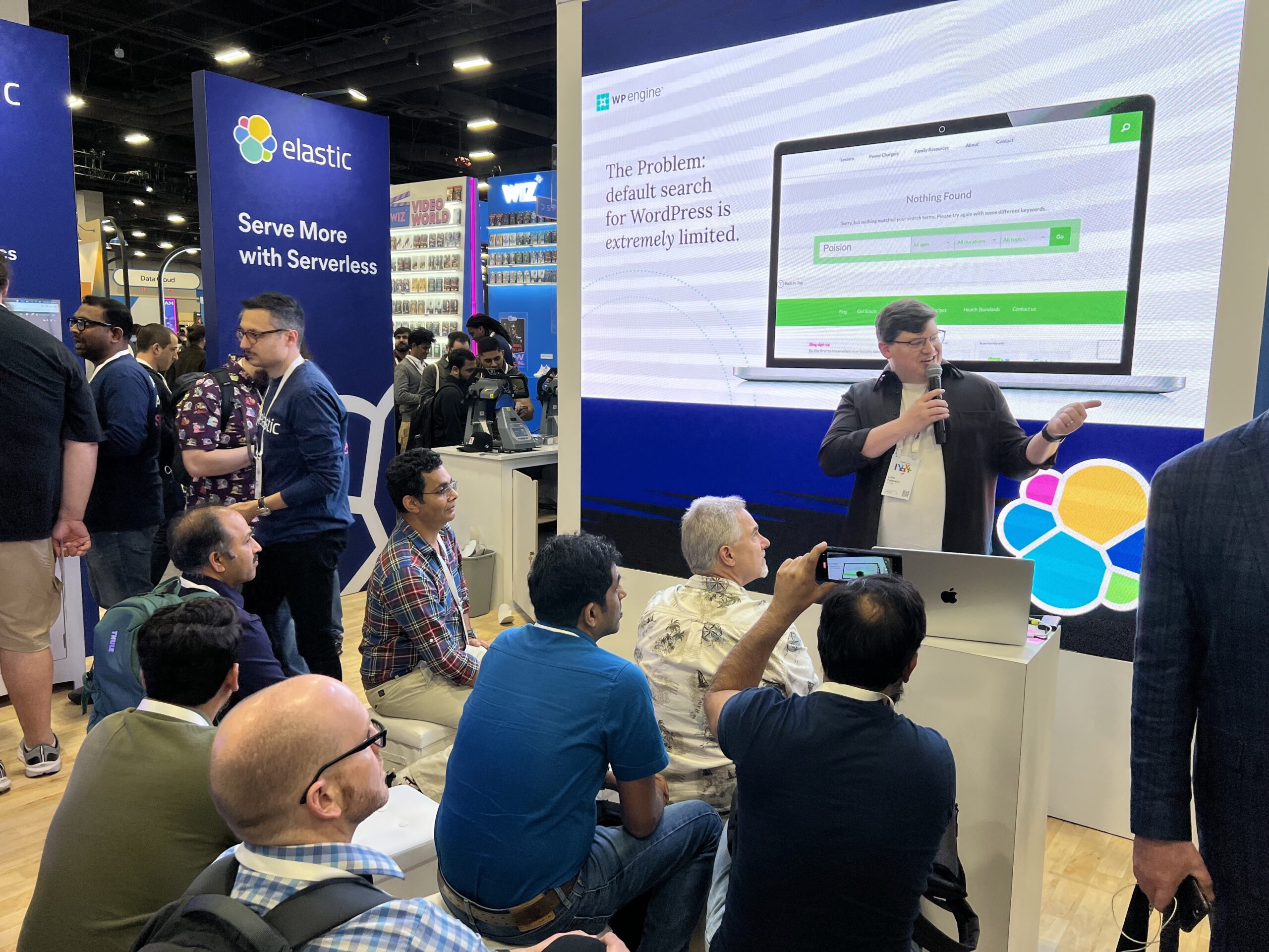 Luke makes a presentation on behalf of WP Engine at the Google Cloud Next Conference
