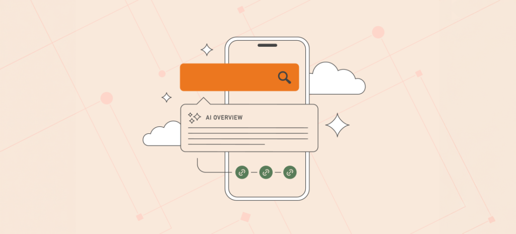 An abstract illustration of AI search results